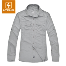 雷腾运动户外旅游用品透气速干男士衬衫速干衬衫防晒衫新品男