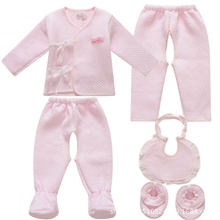 童乐源保暖五件套婴幼儿夹衣宝宝纯棉偏襟秋冬加厚和尚服套装755