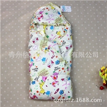 新生儿冬季抱被出口婴儿厚包被纯棉一件代发加厚冬季抱被宝宝包被