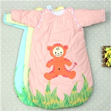 婴幼儿睡袋冬睡袋宝宝秋冬加厚款可爱卡通抱被抱毯防踢被一件代发
