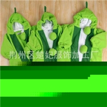 三层豌豆儿童睡袋宝宝造型连体衣防踢抱被毯秋冬款婴儿服用品秋冬