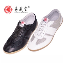 供应【易武堂】真皮太极鞋练功鞋武术鞋透气网鞋柔软牛筋底