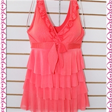 2013泳衣女式分体时尚保守蛋糕裙显瘦遮肚1317