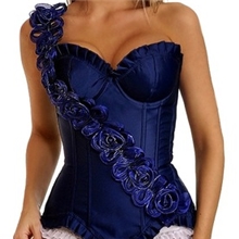 性感单肩束身衣塑身马甲收腹美体紧身衣女情趣内衣套装诱惑