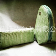 供应定制花瑶布牛津布皮革草编布化妆包涤纶化妆包