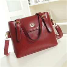 2013韩版新款潮女包zara菱格复古水桶包时尚单肩包手提斜跨包邮差