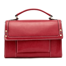 供应2013秋冬新款手提单肩真皮女包复古斜跨牛皮包，厂家爆款直销