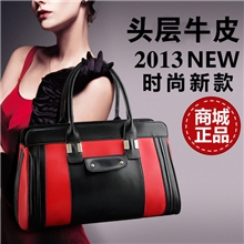 广州2013新款欧美休闲秋冬油蜡真皮头层牛皮女包潮包女士手提包包