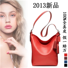 0648真皮女包2013新款品牌单肩斜跨包欧美时尚女士牛皮手提包