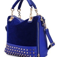 071#2013新款铆钉PU包单肩斜跨手提包三用女包一件代发批发零售