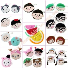 水果卡通公仔优质毛绒零钱包收纳袋硬币袋