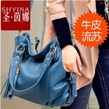 酷格皮具新款时尚单肩手提包真皮流苏女包批发，厂家直销060*