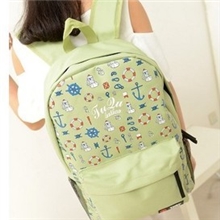 厂家直销新款现货海军风双背英伦风双肩背立体海船锚系旅行女包