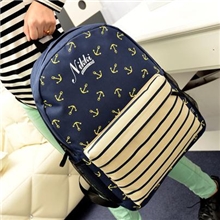 新款批发双肩包英伦学院复古牛津包海军风学生书包厂家货源满就送