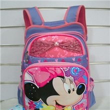 厂家直销1-4年级小学生双肩书包米奇米尼图案减压护脊高级书包