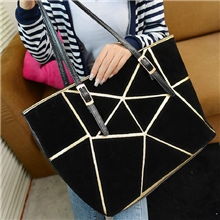 单肩包女2013秋季新款潮韩版时尚休闲包包磨砂麂皮绒拼接手提包