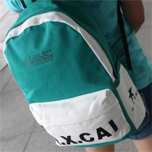 韩版潮时尚帆布双肩包男女学院风中学生书包旅行包双肩背包