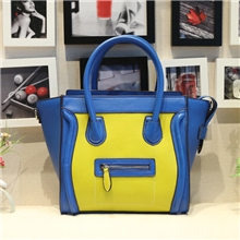 2013新款夏季拼接撞色笑脸包真皮包包囧字包女包批发分销