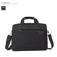 台湾进口尼龙配超纤皮防水休闲商务电脑包单肩包斜挎公文包16137