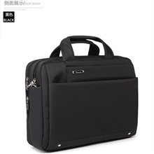 台湾进口尼龙配超纤皮防水休闲商务电脑包单肩包斜挎公文包16109#