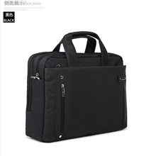 台湾进口尼龙配超纤皮防水休闲商务电脑包单肩包斜挎公文包16102