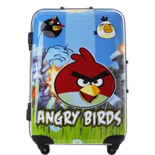 【白锏出品】拉杆箱批发可爱愤怒的小鸟旅行箱360万向轮拉杆箱