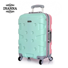 拉杆箱批发INANNA韩国万向轮拉杆箱24寸铝框品牌行李箱A1174