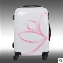 巨龙厂家现货促销白色abs拉杆箱20寸万向轮女性行李箱一件批发