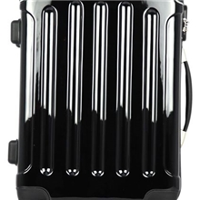 厂家现货供应黑色pc拉杆箱20/24/28寸万向轮ito行李箱一件起批