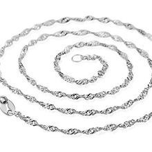 NX0005925纯银珠宝首饰水波配链时尚女式项链配链饰品批发