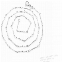 NX0009925纯银首饰时尚百搭扭片链项链配链韩版小饰品批发