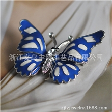 蝴蝶胸针胸花镶水钻复古时尚个性胸针闪光胸针韩国胸花批发