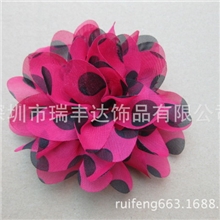 供应印点雪纺布手工花，布料手工胸花