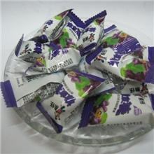 批发供应恒立食品65g葡萄味橡皮糖好吃（内有独立小包装）