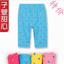 日单五分女童打底裤小公主童裤儿童五分裤女童童裤夏