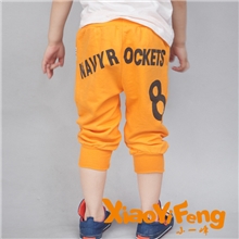 AE1-15秋季童装儿童字母8字图款长裤儿童休闲裤童长裤童裤