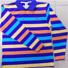 最新春秋款彩条正品花南瓜长袖童t恤童装打底衫长袖厂家批发