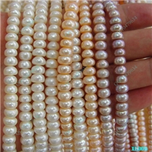 淘宝拍拍厂家7-8MM扁圆形天然淡水珍珠项链短款