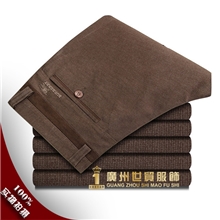 男装休闲裤秋冬新款男士休闲长裤子修身直筒裤英伦风潮裤