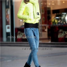 反季促销2013正品missfofo新款糖果色修身围巾款薄春季羽绒服1228