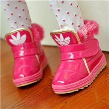 2013冬款儿童新品童鞋男女童宝宝韩版防水雪地靴棉鞋漆皮三色