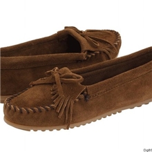 清仓反毛皮真皮流苏平底豆豆底开车鞋驼红2色女鞋批发