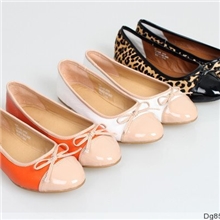 2013最流行色羊皮鞋平跟鞋蝴蝶结拼色多色真皮平底单鞋一件代发