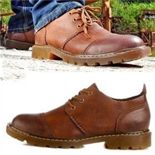 【厂家直销】一件代发头层牛皮外贸工装原单复古真皮英伦单鞋男