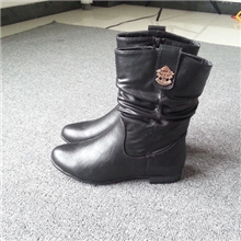 现货批发外贸俄罗斯原单牛货爆款平底短靴女靴子