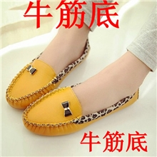 2013款软皮豆豆鞋平底鞋圆头平跟女鞋平底鞋外贸单鞋牛筋底