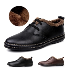 【厂家批发】男士真皮加绒休闲鞋温州英伦品牌休闲男鞋皮鞋棉鞋