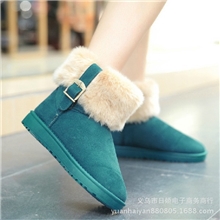 秋冬季新款女短靴批发仿狐狸毛正品雪地靴毛毛靴子棉鞋清仓