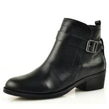 2013秋冬新款外贸鞋子粗跟女靴欧美品牌真皮短靴马丁靴厂家批发