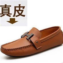 火热欧美新款男鞋男士欧版休闲豆豆鞋真皮商务套脚男皮鞋豆豆鞋